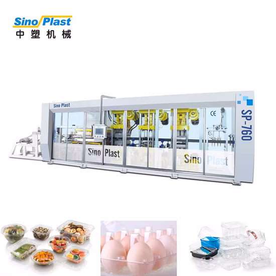 Automatic PP PS Pet PLA HIPS BOPS Plastic Tray Making Machine